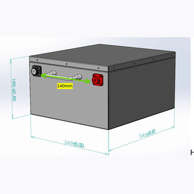 batteria profonda del ciclo di 12V 300Ah rv per il rimorchio di campeggiatore Motorhome Underseat