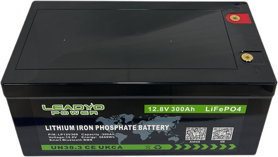 Buon prezzo Smart Bluetooth 12.8V LiFePO4 Batteria 12V 300Ah Batterie ricaricabili con custodia ABS IP66 in linea