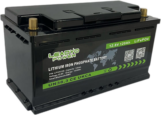 Buon prezzo L5 Caravan Motorhome 12V Batteria ricaricabile al litio in ferro 100Ah 120Ah Lifepo4 Batterie in linea