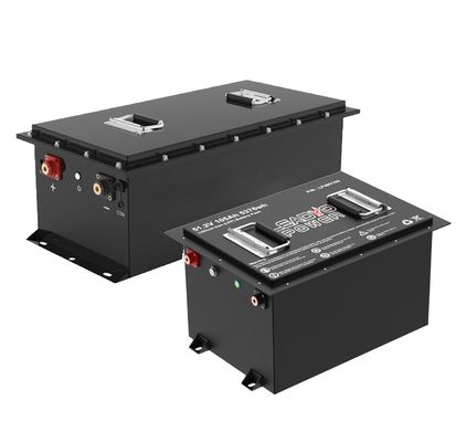 Buon prezzo Smart CANBUS RS485 LiFePO4 Golf Cart 48V 51.2V 150Ah Lithium Iron LFP Batterie con display LCD LED / caricabatterie in linea