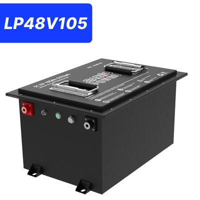 Buon prezzo 48V 105Ah 51.2V LiFePO4 Golf Cart Battery, 250A BMS, 4000+ Cycles Batteria al litio, Max 12.8kW Power in linea