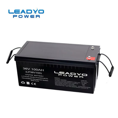 Buon prezzo Il ferro di pesca a traina del litio della batteria 100Ah del motore del litio di LEADYO 36V fosfatizza la batteria di LFP in linea