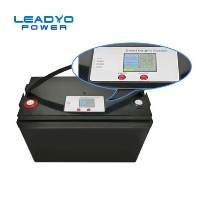 Esposizione LCD astuta della batteria Lifepo4 del fosfato del ferro del litio di LEADYO 12V 100ah